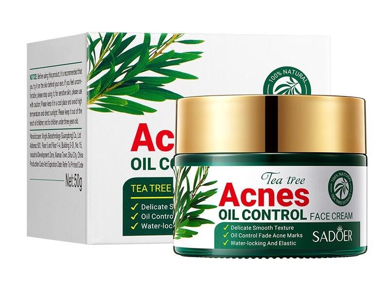 Crema Antiácne con Árbol de Té 50 ml SADOER · Piel Limpia y sin Brillos